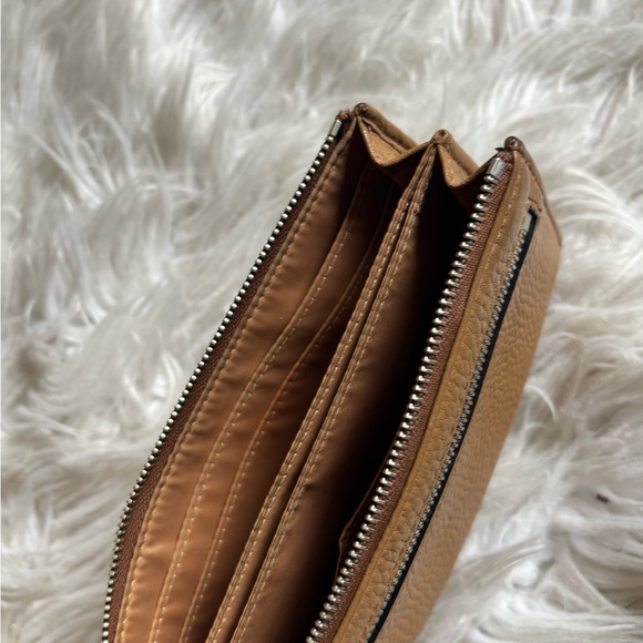 Coach Tan Leather Wristlet - Picture 12 of 16